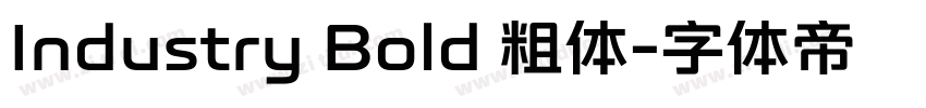 Industry Bold 粗体字体转换
